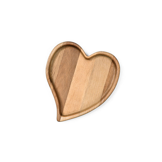 One Heart - Beech Wooden Plate