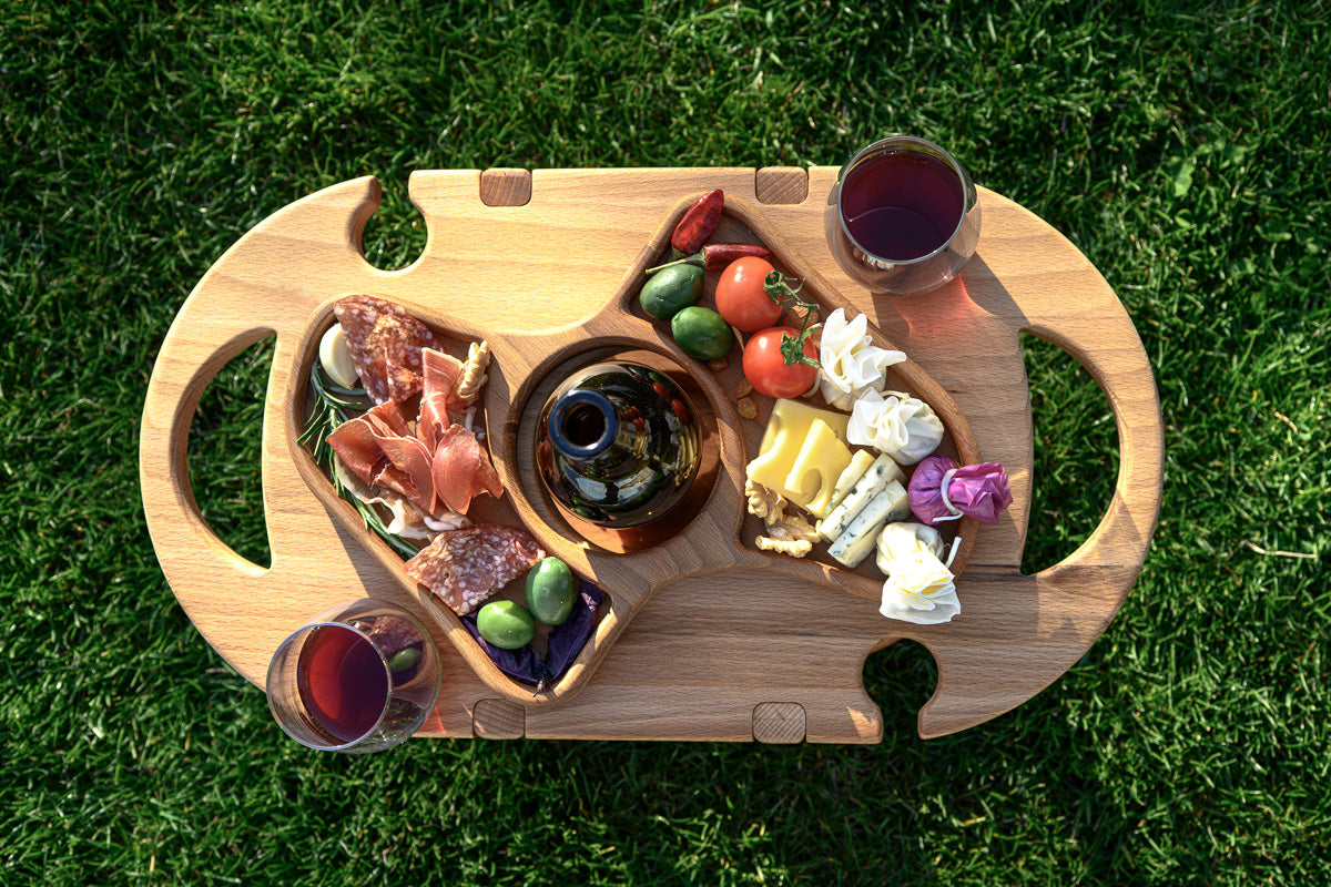 Wooden Serving Set for 4 Persons